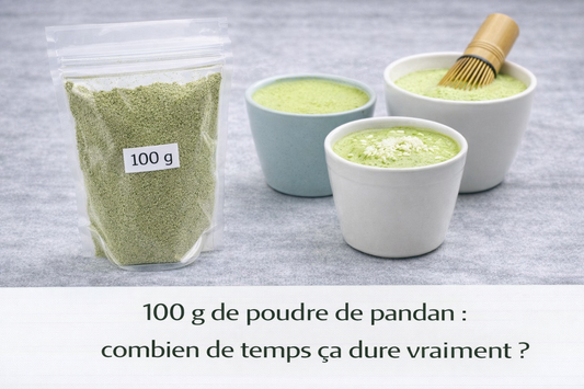 100 g de poudre de pandan : combien de temps ça dure vraiment ?