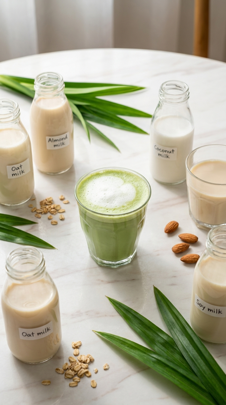 Pandan et laits végétaux : quel lait choisir pour un latte parfait ?