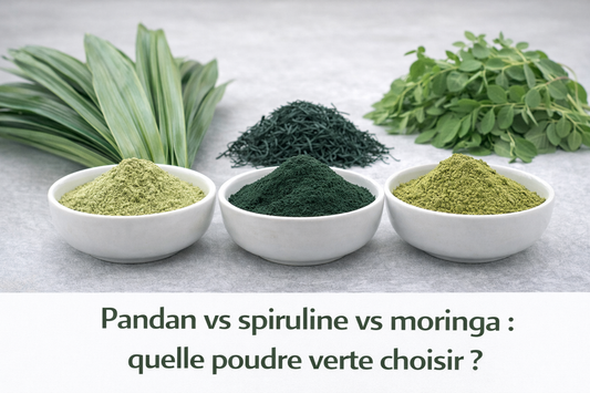Pandan vs spiruline vs moringa : quelle poudre verte choisir ?