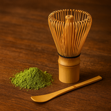 Bamboo whisk – smooth pandan lattes