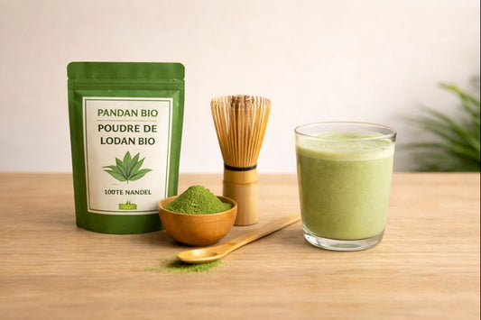 Kit du pandan utilisée pour une boisson chaude