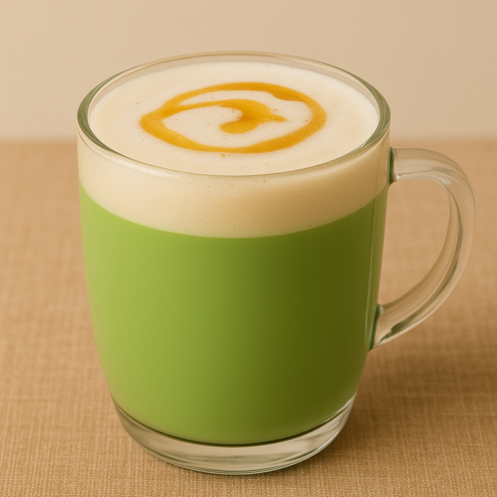 Préparation d’un pandan latte maison à la texture mousseuse