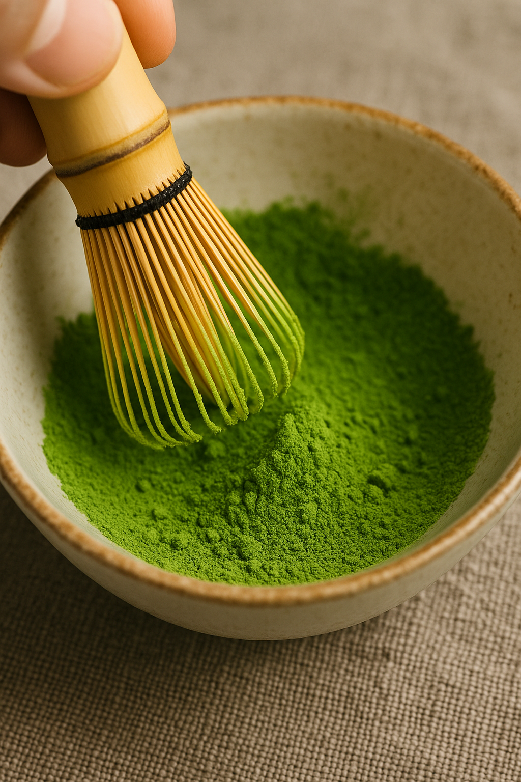 poudre pandan avec fouet